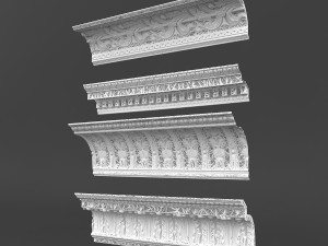 classic ceiling pattern 06 Model 3D