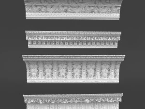 classic ceiling pattern 06 3D Model