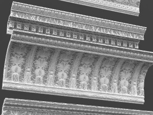 classic ceiling pattern 06 Model 3D