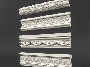 classic ceiling pattern 07 3D Model
