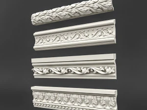 classic ceiling pattern 07 3D Model