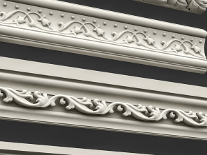 classic ceiling pattern 07 3D Model