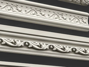 classic ceiling pattern 07 3D Model