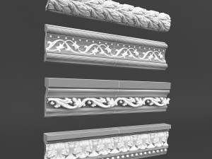 classic ceiling pattern 07 3D Model