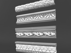 classic ceiling pattern 07 3D Model