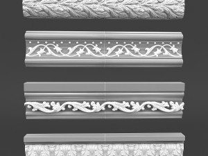 classic ceiling pattern 07 3D Model
