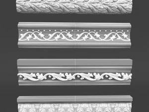 classic ceiling pattern 07 3D Model