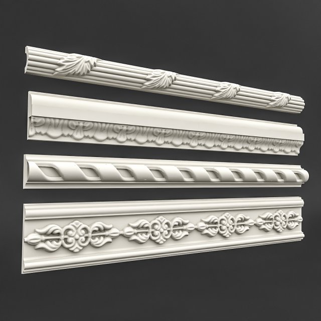 classic ceiling pattern 08 3D Model .c4d .max .obj .3ds .fbx .stl .blend 