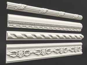 classic ceiling pattern 08 3D 모델
