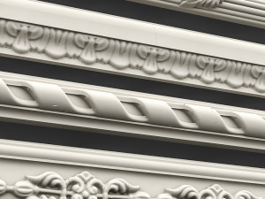 classic ceiling pattern 08 3D Model
