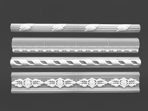 classic ceiling pattern 08 3D Model