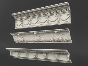classic ceiling pattern 09 3D Model