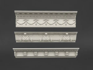 classic ceiling pattern 09 3D Model