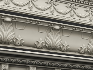 classic ceiling pattern 09 Modelo 3D