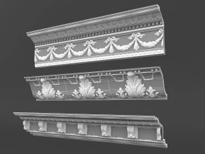 classic ceiling pattern 09 3D Model