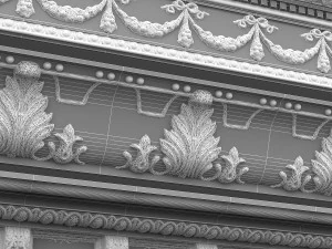 classic ceiling pattern 09 3D Model