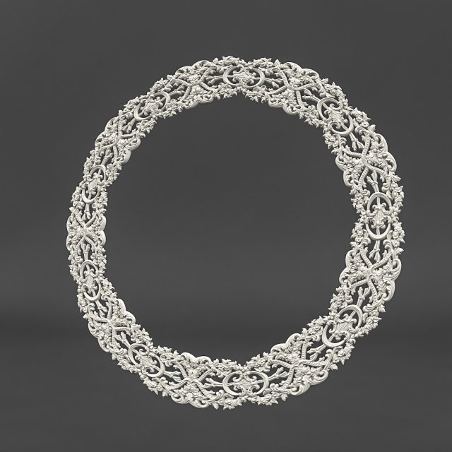 classic circle pattern 3D Model .c4d .max .obj .3ds .fbx .stl .blend 