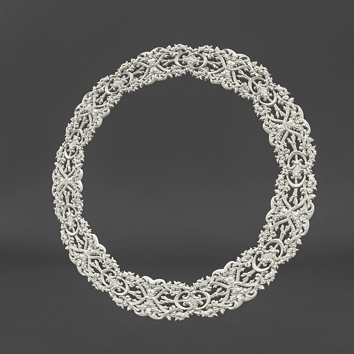 classic circle pattern 3D Model .c4d .max .obj .3ds .fbx .stl .blend 