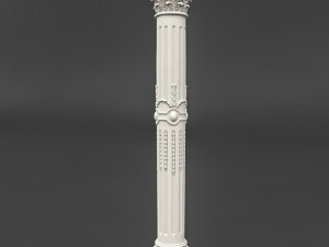 classic pattened column 01 3D Model
