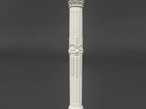classic pattened column 01 3D Model