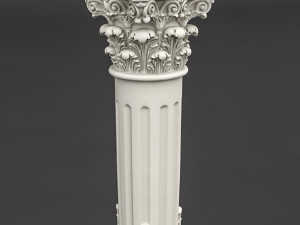 classic pattened column 01 3D Model