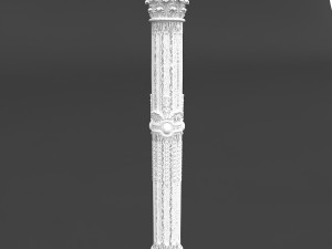 classic pattened column 01 3D Model
