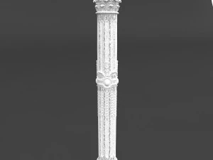classic pattened column 01 3D Model