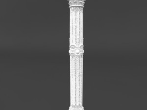 classic pattened column 01 3D Model