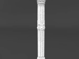 classic pattened column 01 3D Model