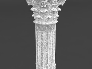classic pattened column 01 3D Model
