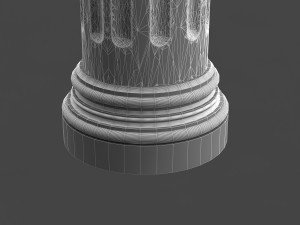 classic pattened column 01 3D Model
