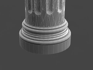 classic pattened column 01 3D Model