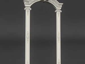 двері з класичним малюнком 01 3D Модель