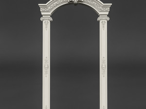 classic patterned door 01 3D Model