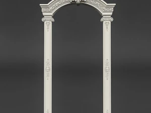 classic patterned door 01 3D Model