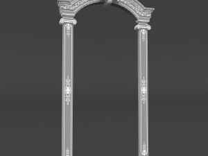 classic patterned door 01 3D Model