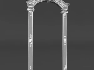 classic patterned door 01 3D Model