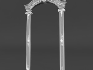 classic patterned door 01 3D Model