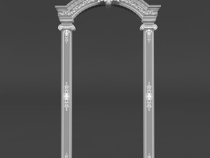 classic patterned door 01 3D Model