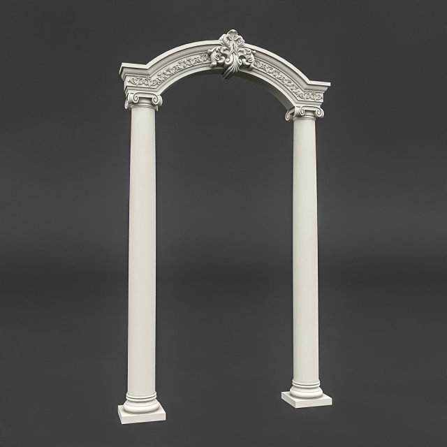 classic patterned door 02 3D-Modell .c4d .max .obj .3ds .fbx .stl .blend 