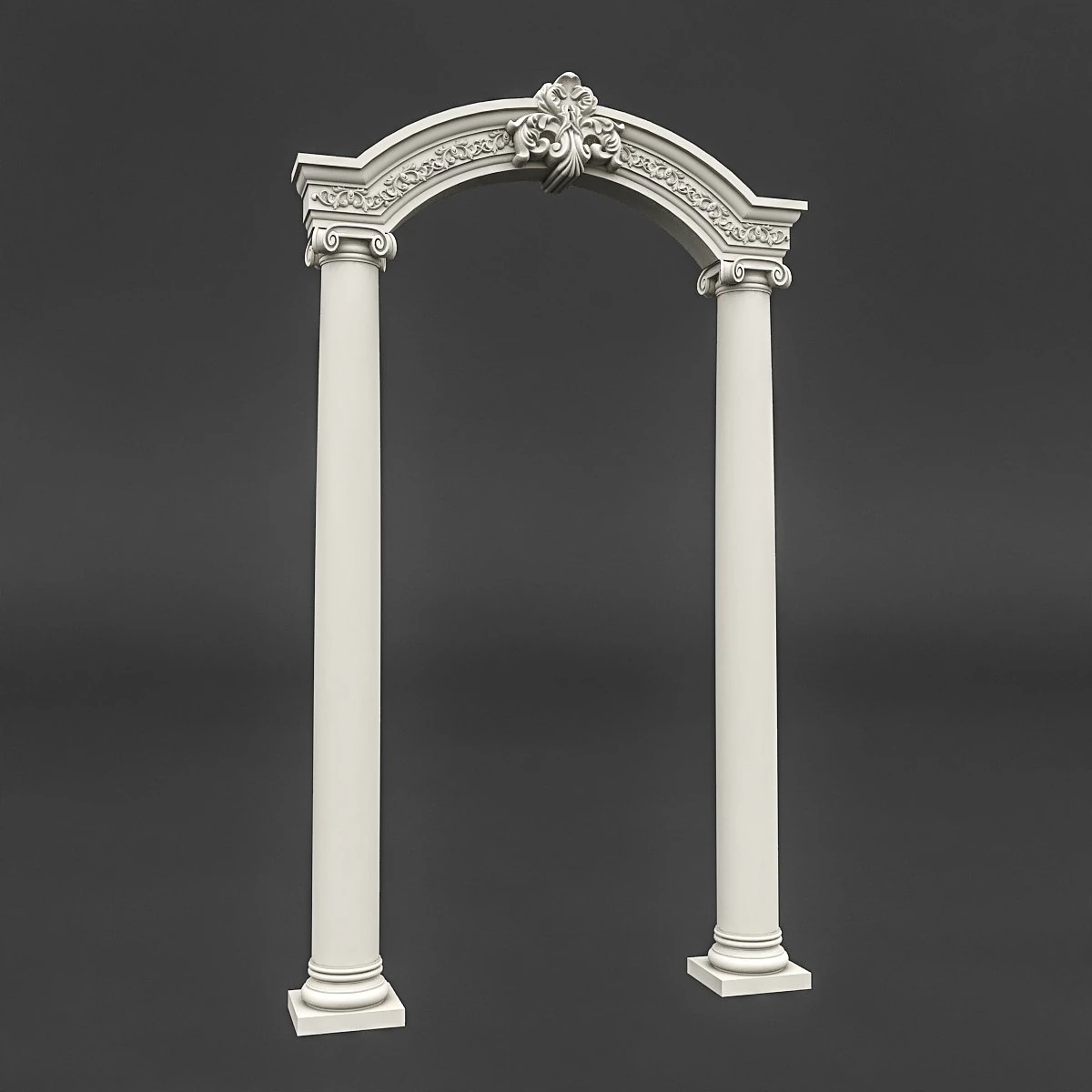 classic patterned door 02 3D Model .c4d .max .obj .3ds .fbx .stl .blend 
