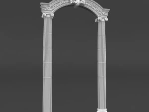 classic patterned door 02 3D Model