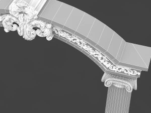 classic patterned door 02 3D Model