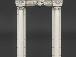 classic patterned door 03 Model 3D