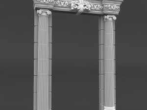 classic patterned door 03 Model 3D