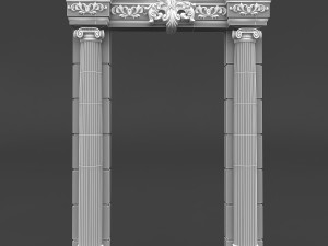 classic patterned door 03 Model 3D