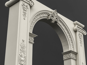 classic patterned door 04 Modelo 3D
