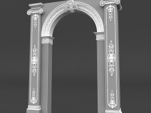 classic patterned door 04 Modelo 3D