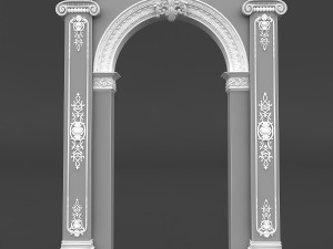 classic patterned door 04 Modelo 3D