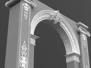 classic patterned door 04 Modelo 3D